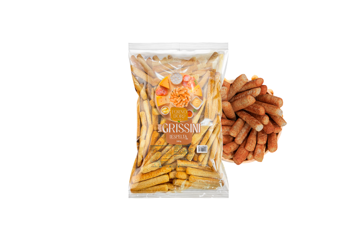 Mini Grissinos 100% Espelta Forno D'Oro 300g